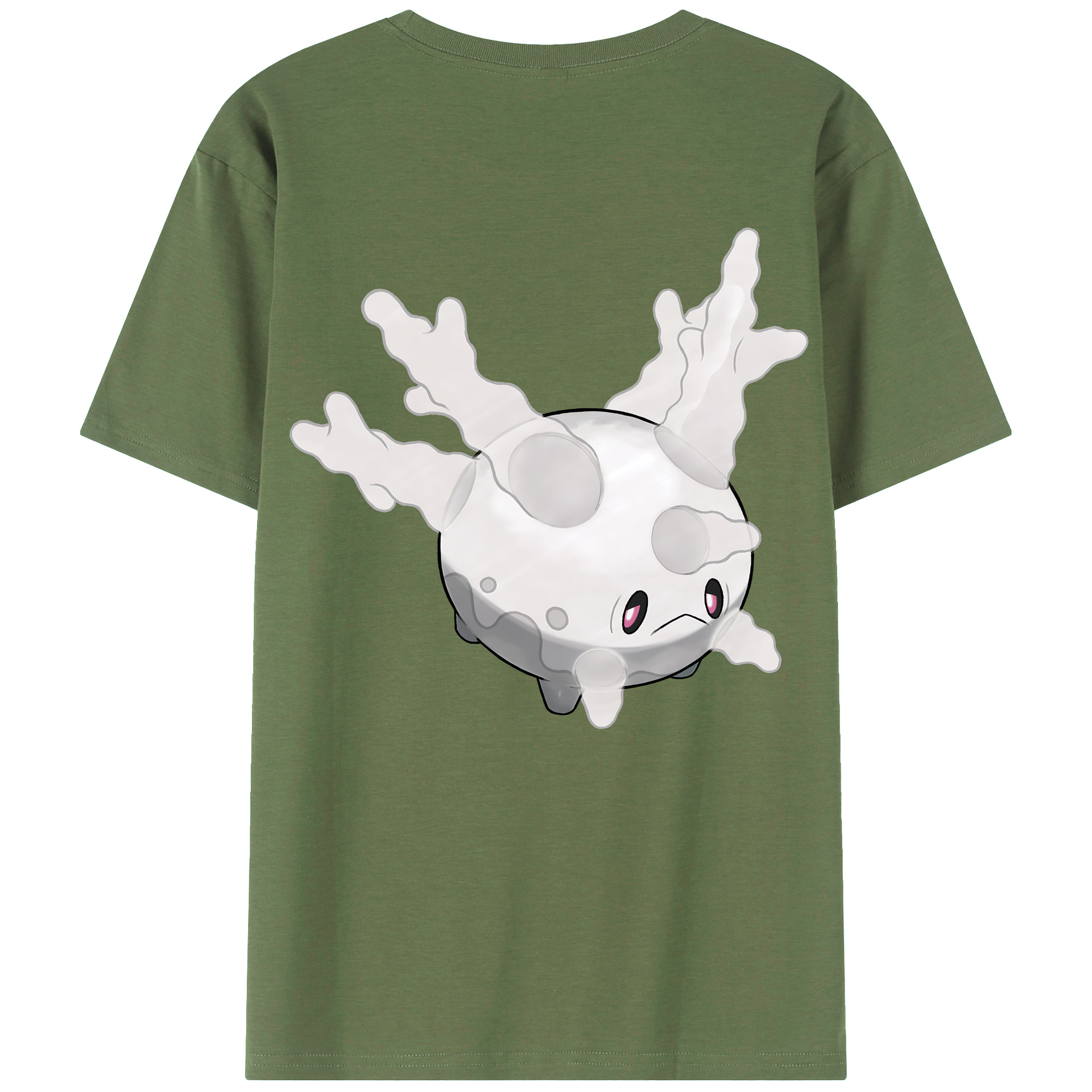 （画像用） ポケットモンスター Pokémon 綿100％ メンズ半袖Tシャツ（バックプリント） 通気性
